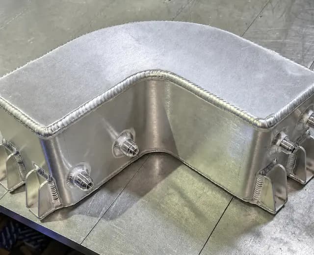 Welded aluminum part