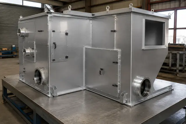 Industrial welded sheet metal enclosure